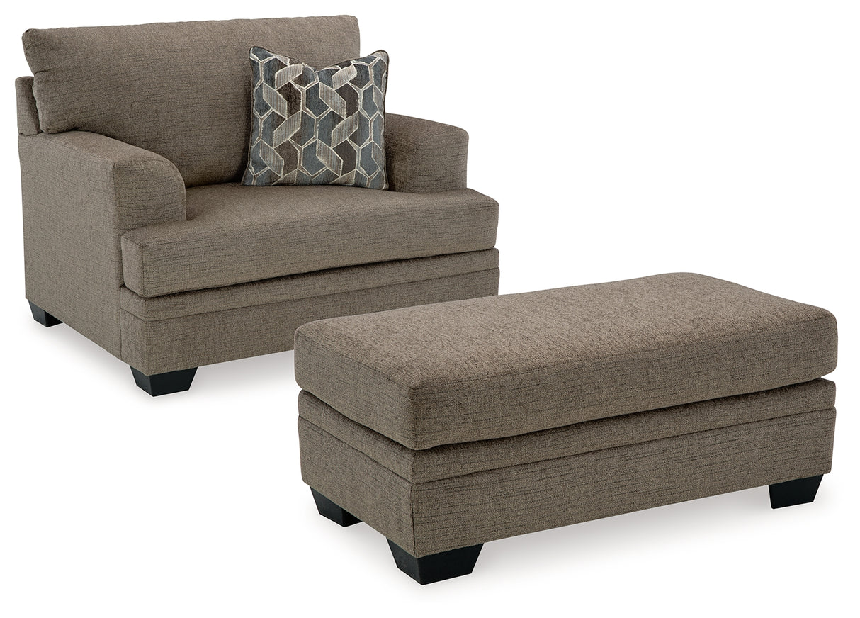 Stonemeade 4-Piece Sofa, Loveseat, Chair and Ottoman (Sofa, Loveseat, Oversized Chair, Ottoman)