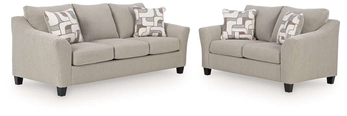 Willarae 2-Piece Sofa and Loveseat (Sofa, Loveseat)