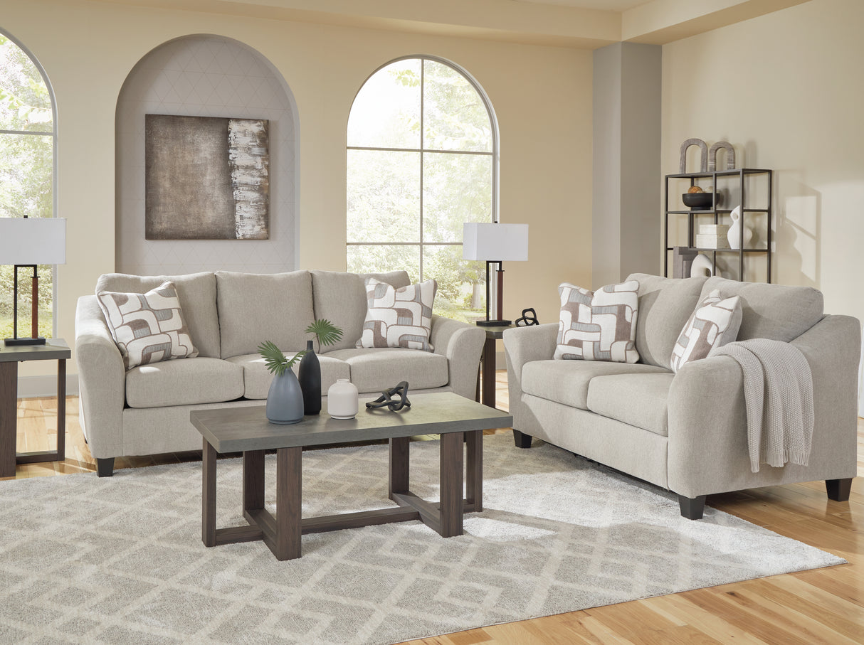 Willarae 2-Piece Sofa and Loveseat (Sofa, Loveseat)