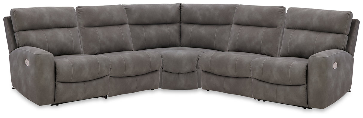 Next-Gen DuraPella 5-Piece Power Reclining Sectional
