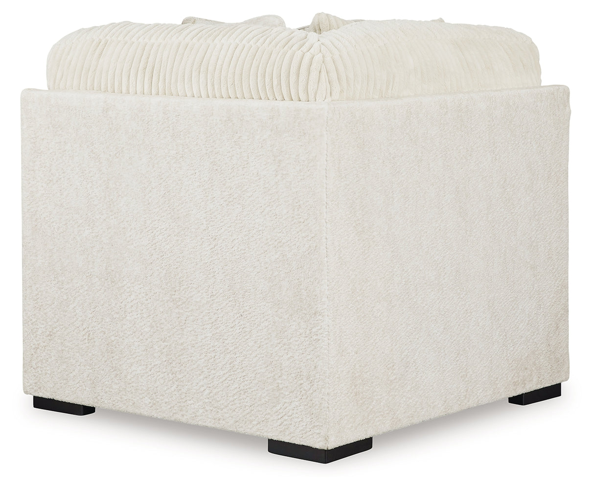 Chessington 4-Piece Sectional and Oversized Accent Ottoman