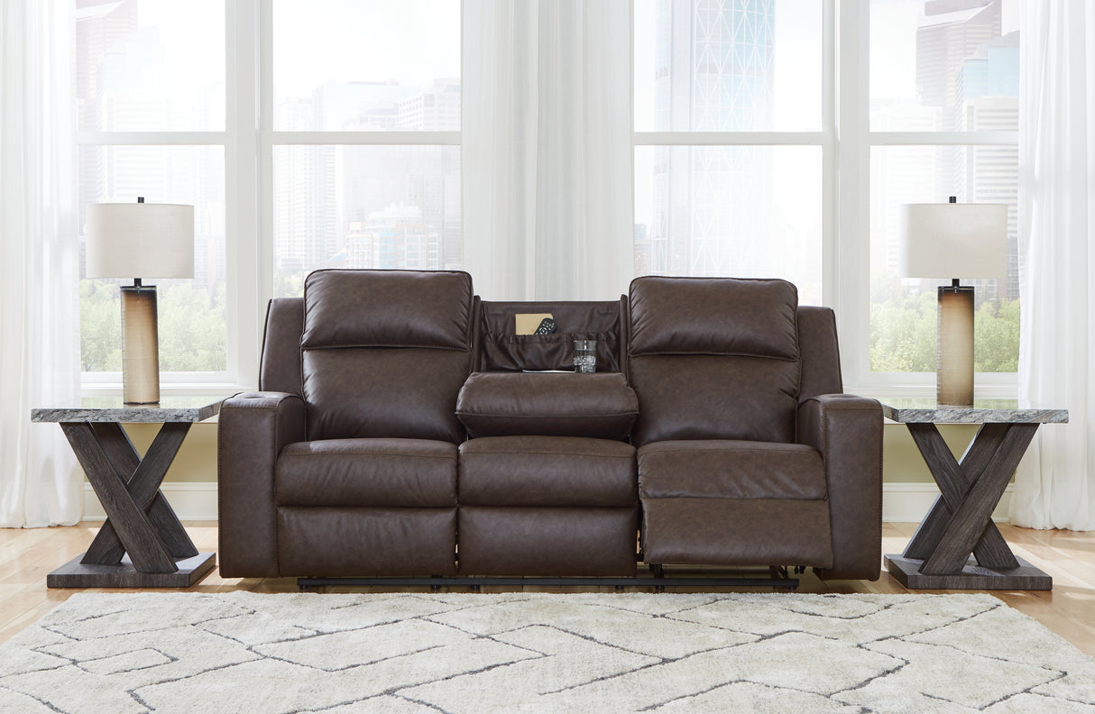 Lavenhorne 3-Piece Sofa, Loveseat and Recliner (Reclining Sofa with Drop Down Table, Reclining Loveseat with Console, Recliner)