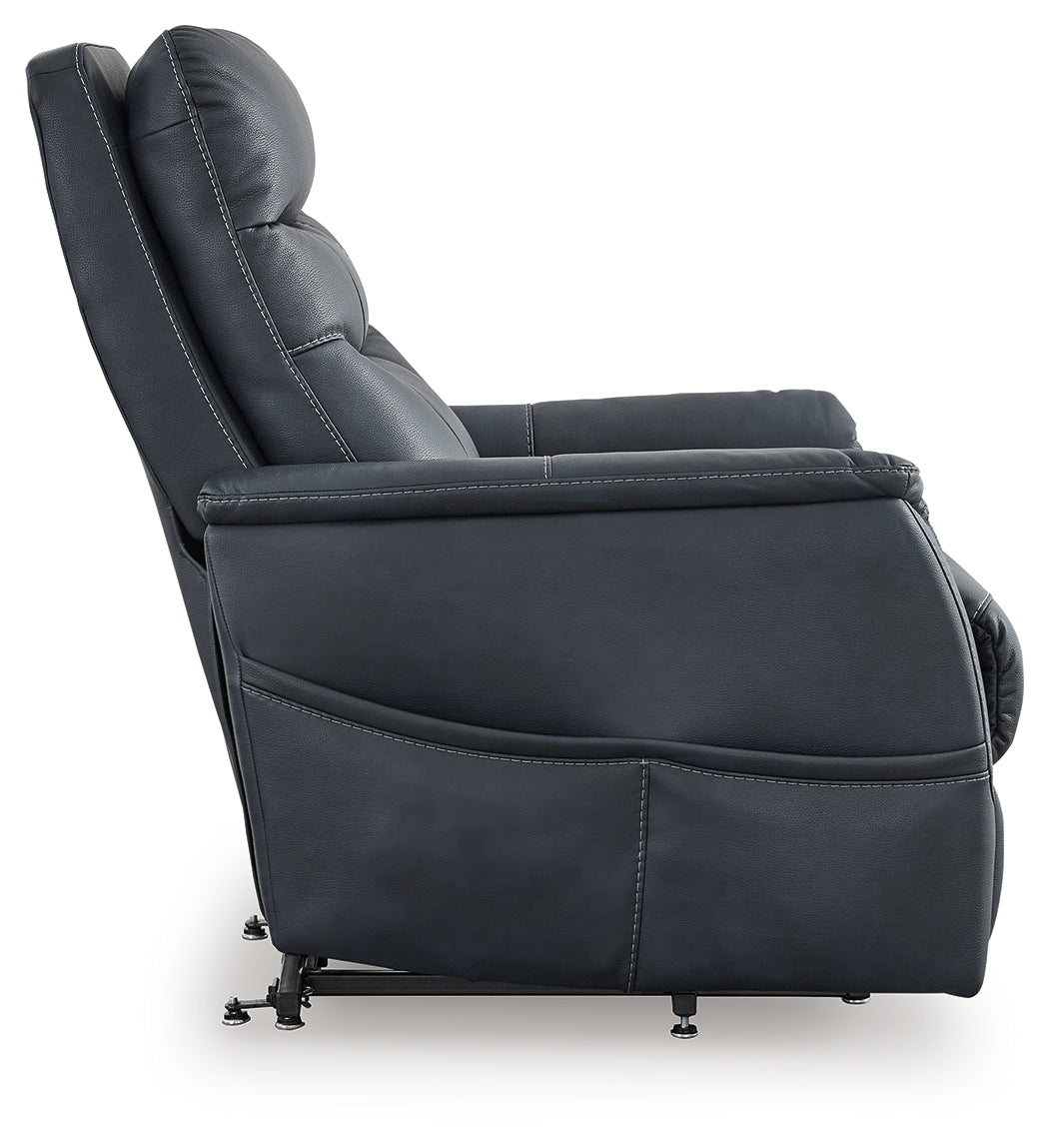 Strawbill Power Lift Recliner (Color: Sapphire)