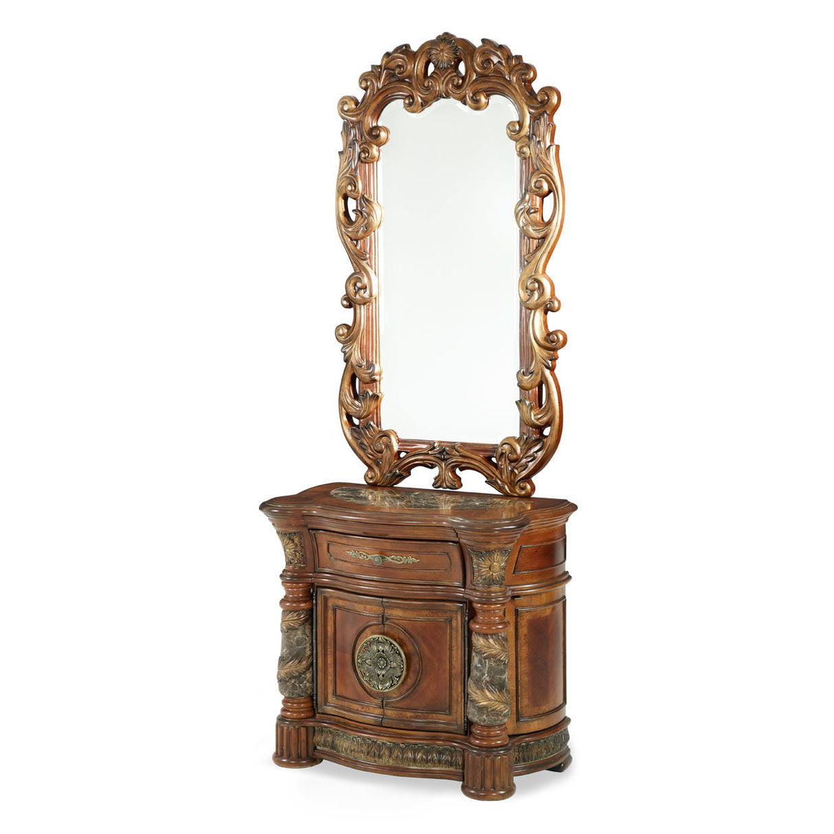Villa Valencia - Bedside Chest, Mirror