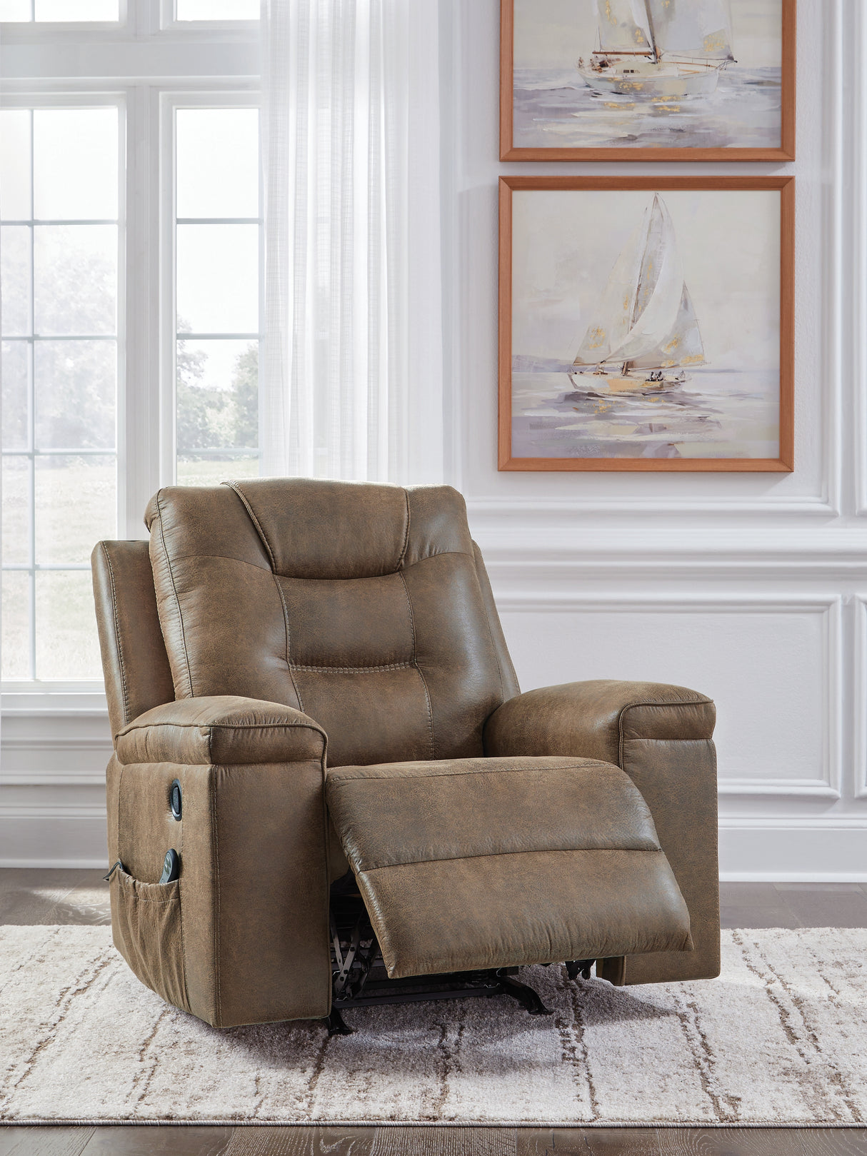 Stockworth Recliner (Color: Earth)