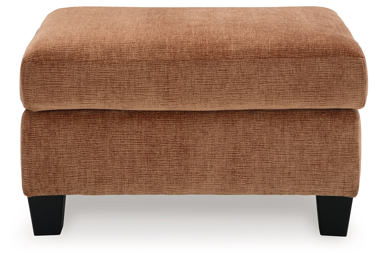 Amity Bay Ottoman (Color: Clay)
