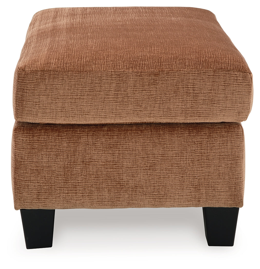 Amity Bay Ottoman (Color: Clay)