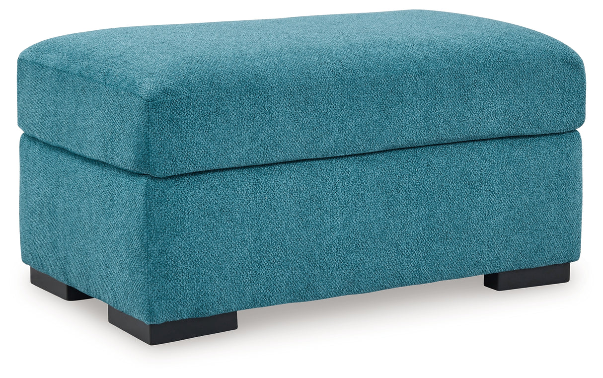 Keerwick Ottoman (Color: Teal)