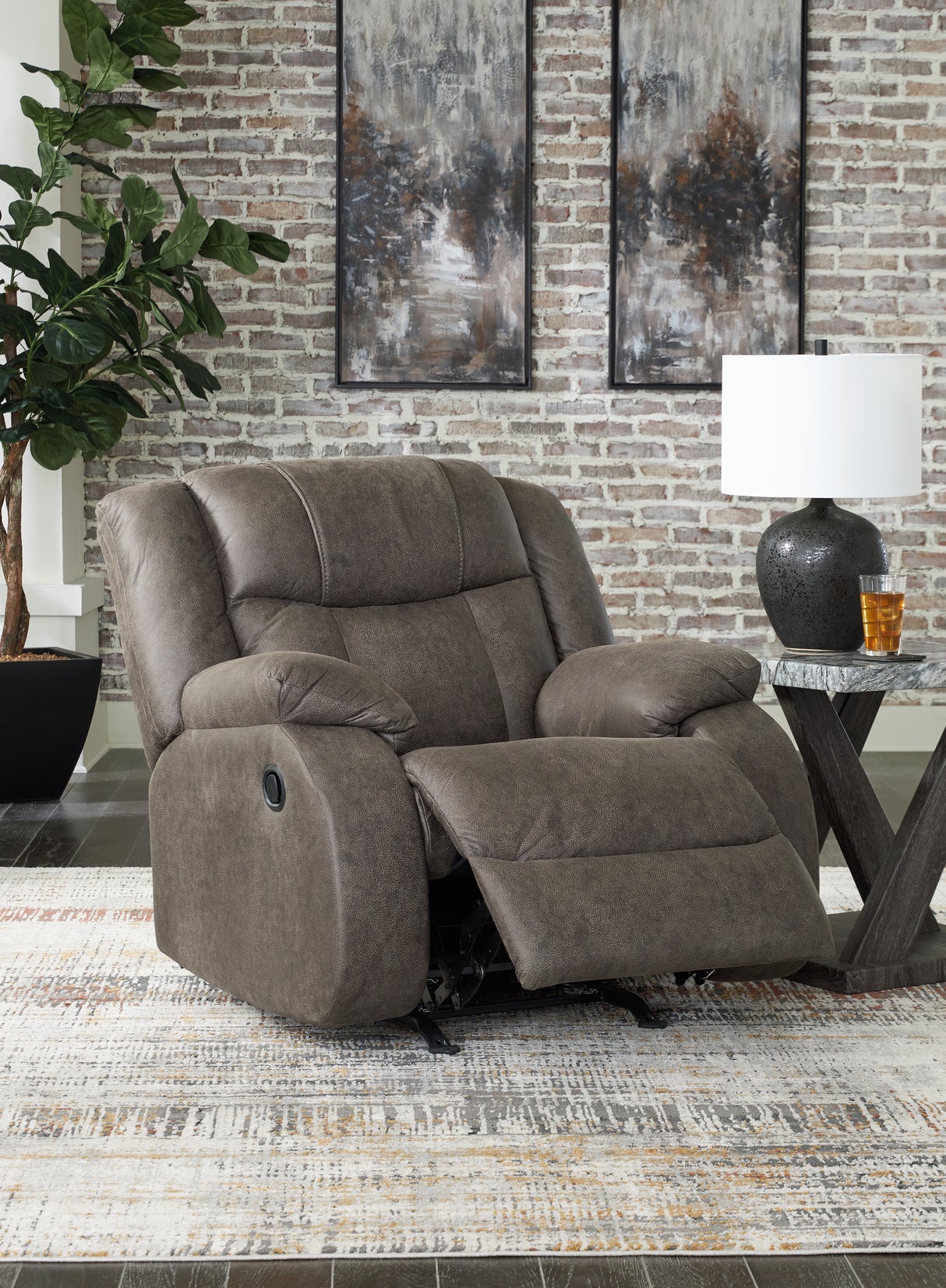 First Base 3-Piece Sofa, Loveseat and Recliner (Reclining Sofa, Reclining Loveseat, Recliner)