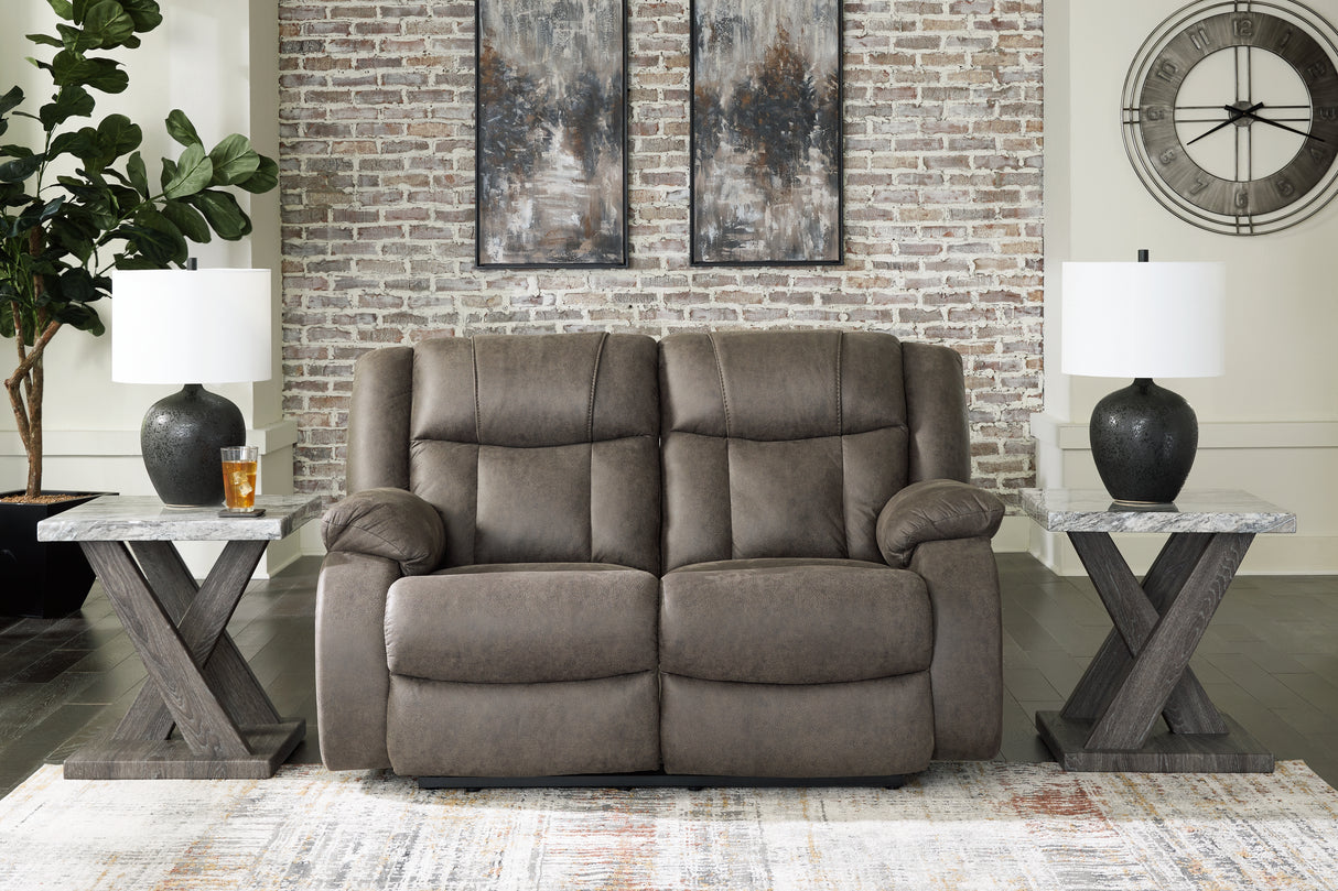 First Base 3-Piece Sofa, Loveseat and Recliner (Reclining Sofa, Reclining Loveseat, Recliner)