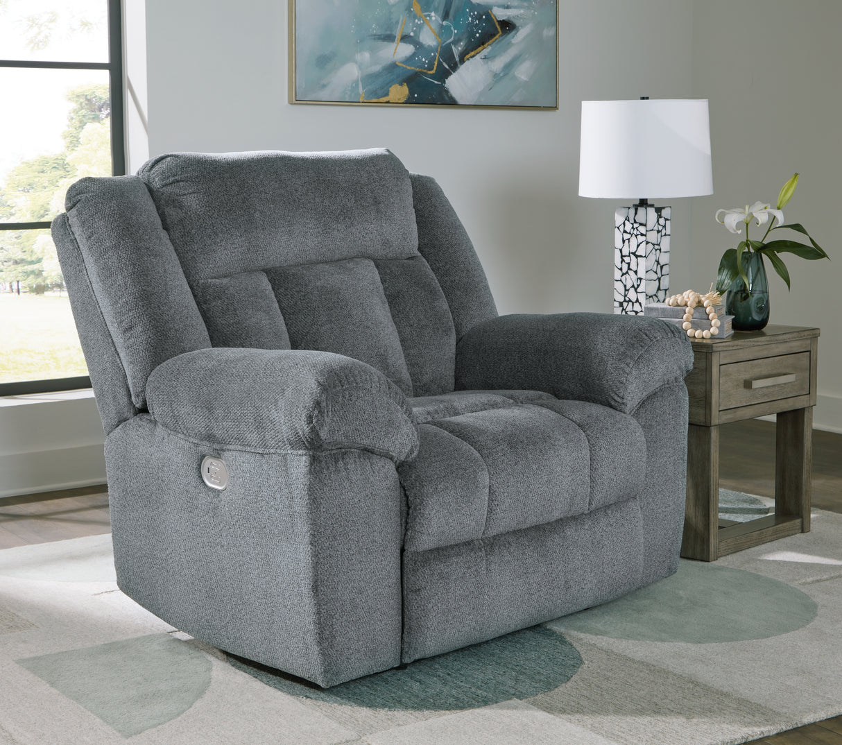 Tip-Off Power Recliner (Color: Slate)