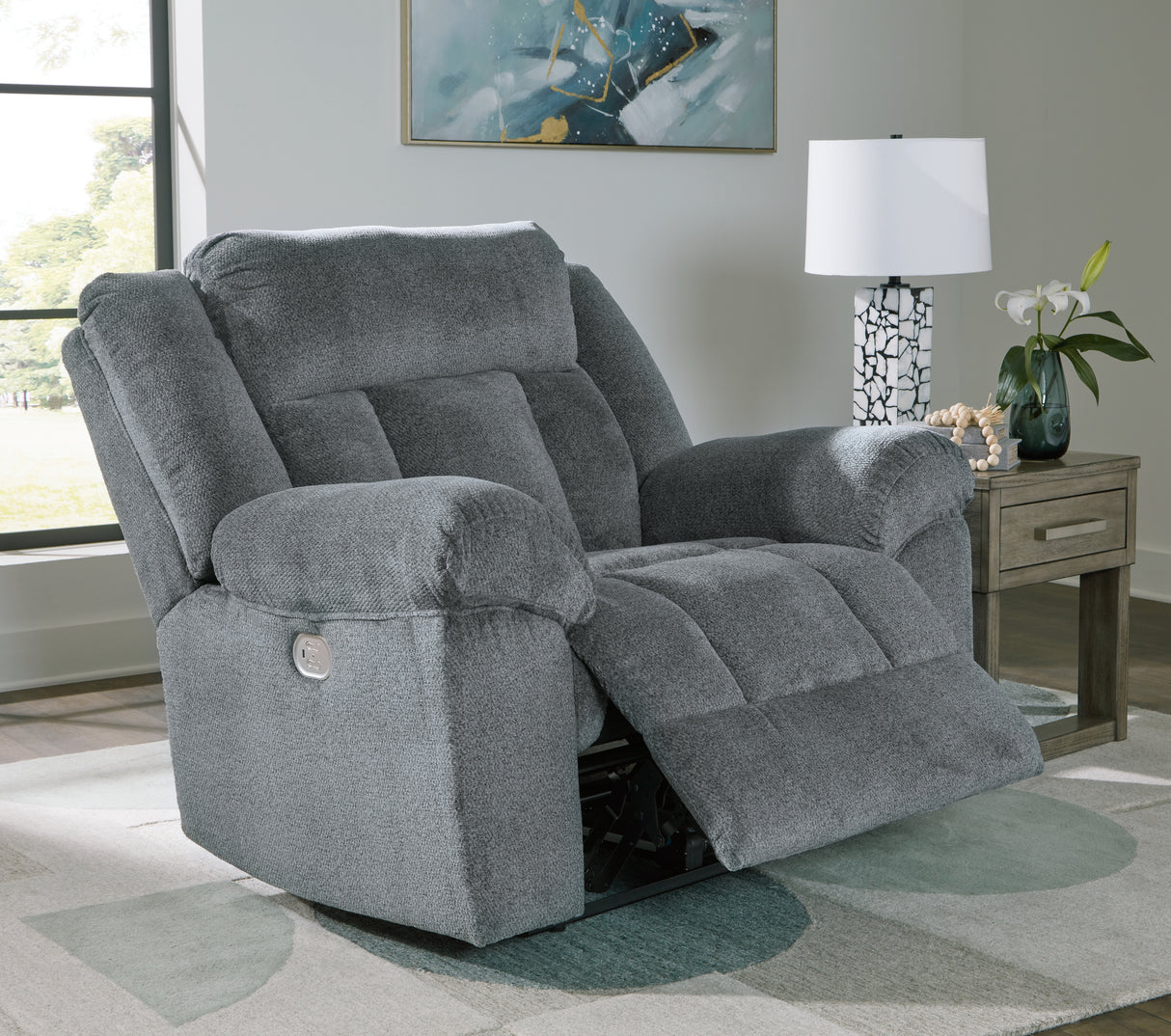 Tip-Off Power Recliner (Color: Slate)