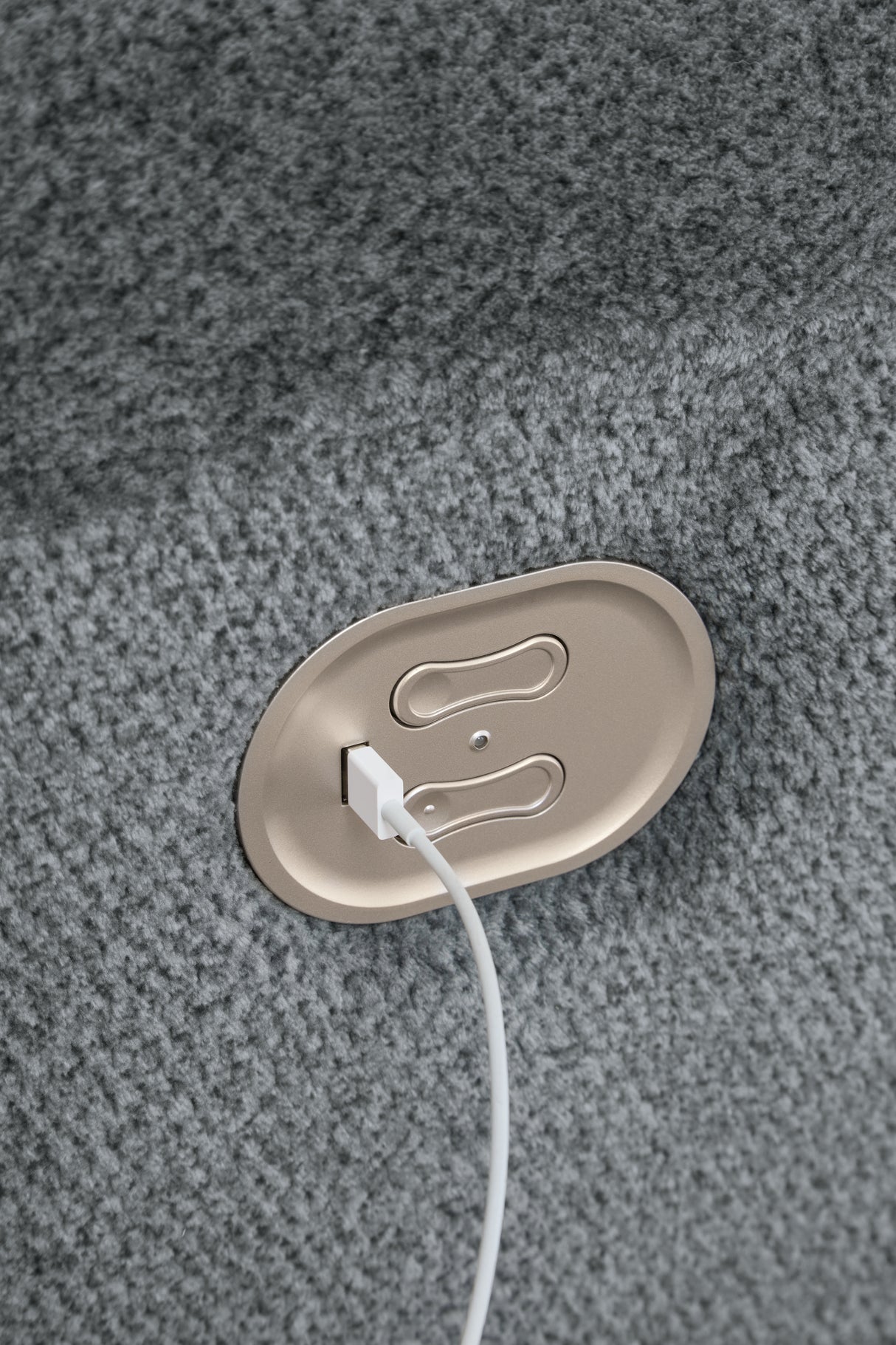 Tip-Off Power Reclining Sofa (Color: Slate)