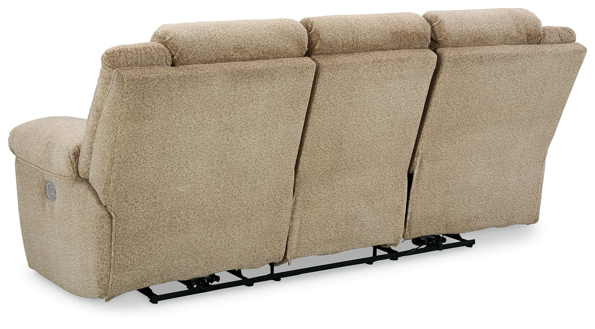 Tip-Off Power Reclining Sofa (Color: Wheat)