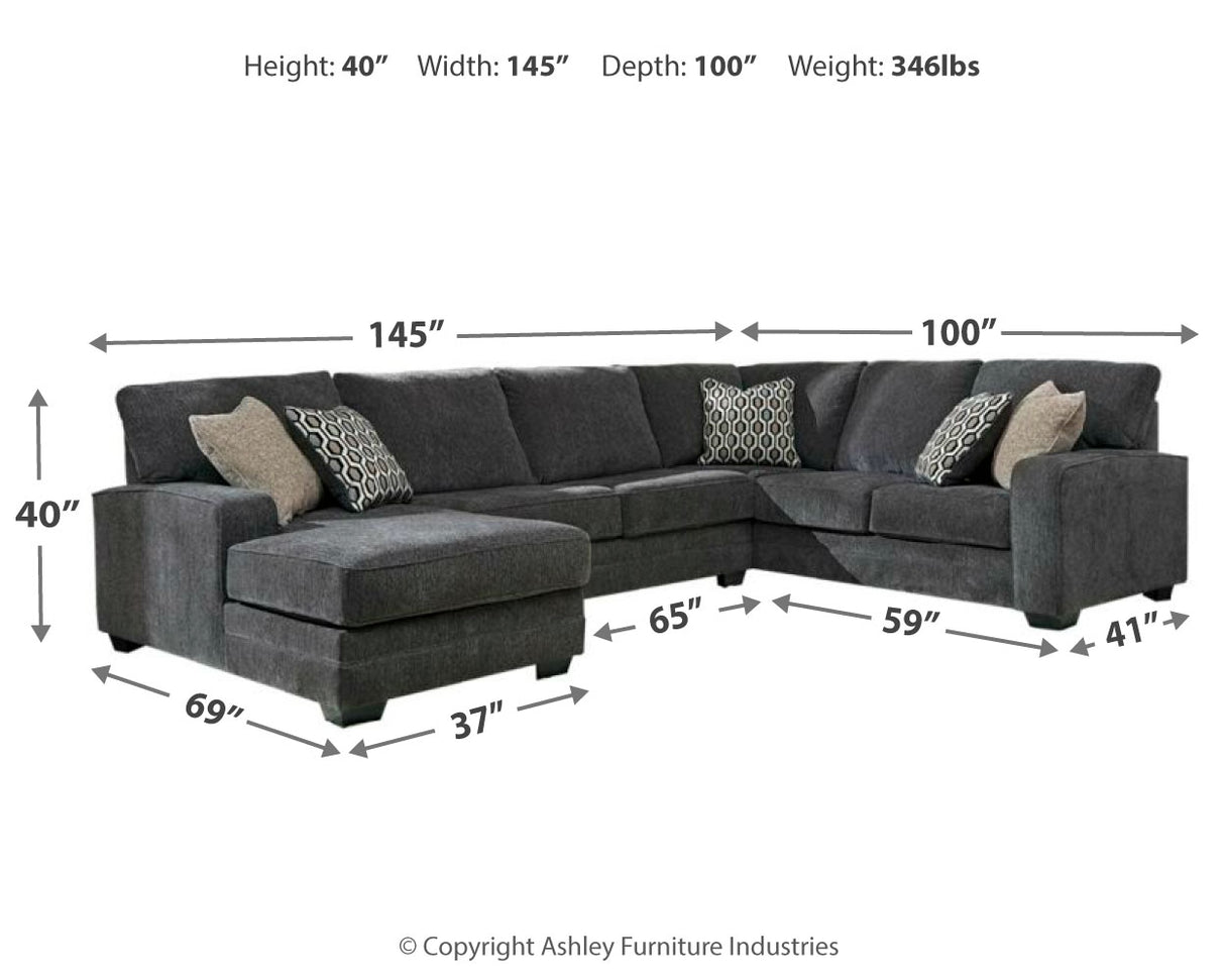 Tracling 3-Piece Sectional with Chaise (Sectional Orientation: Left Arm Facing)