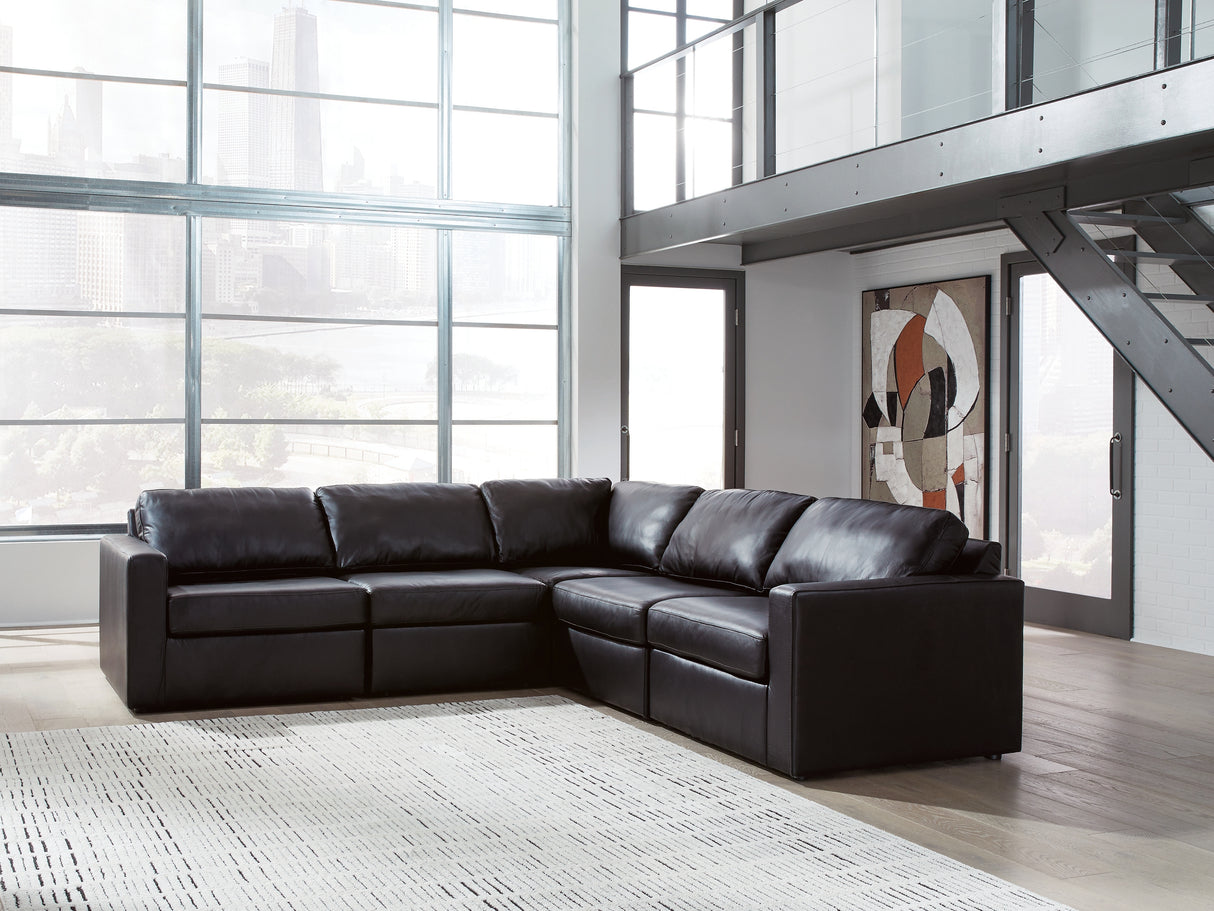 ModMax II 5-Piece Sectional (Configuration: 5-Piece (ModMax II Armless Chair, ModMax II Armless Chair, ModMax II Left-Arm Facing Corner Chair, ModMax II Right-Arm Facing Corner Chair, ModMax II Wedge))