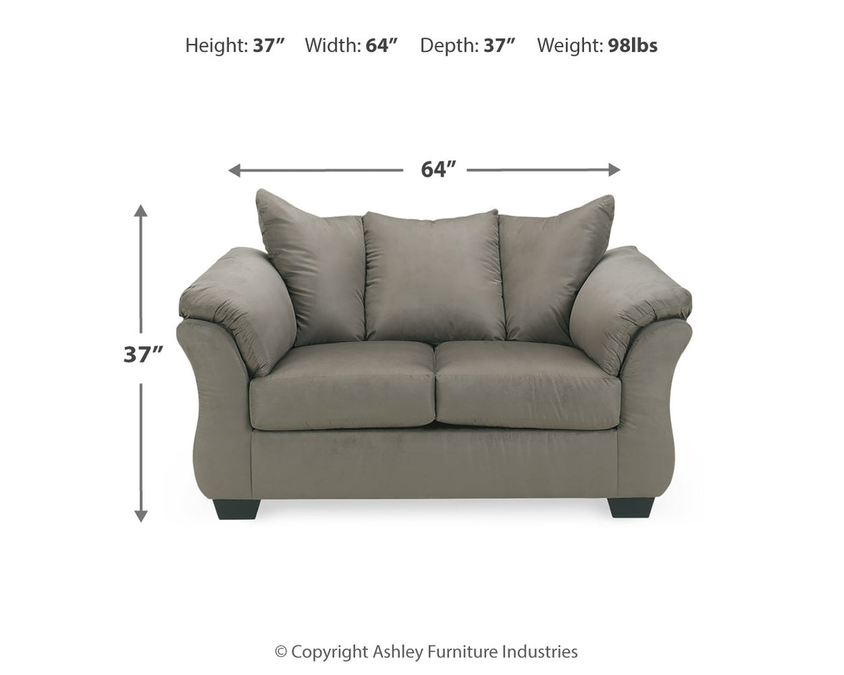 Darcy 4-Piece Sofa, Loveseat, Chair and Ottoman (Ottoman, Chair, Sofa, Loveseat)