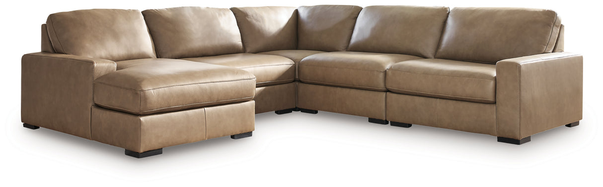 Veronella Sectional with Chaise (Configuration: 5-Piece (Left-Arm Facing Corner Chaise, 2 Armless Chairs, Right-Arm Facing Corner Chair, Wedge))