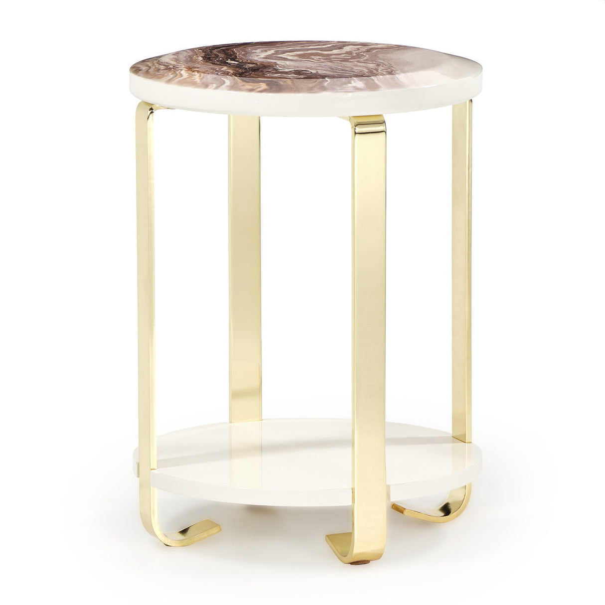 Ariana - Chairside Table - Gold
