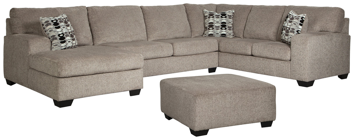 80702 4-Piece Sectional with Ottoman (Ballinasloe Oversized Ottoman, Ballinasloe Left-Arm Facing Corner Chaise, Ballinasloe Armless Loveseat, Ballinasloe Right-Arm Facing Sofa)