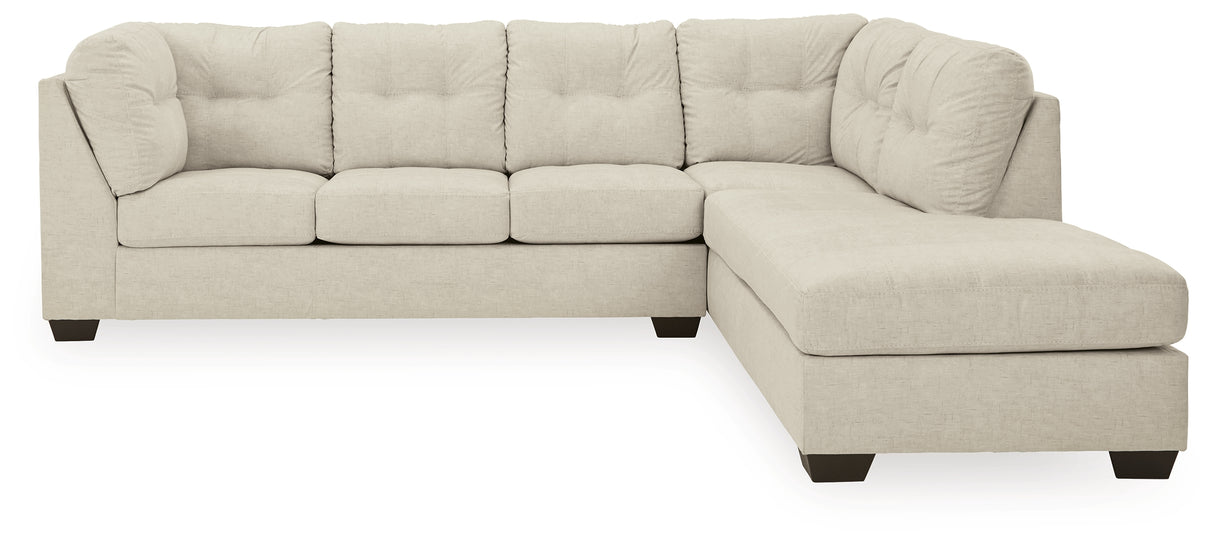 80806 3-Piece Sectional with Ottoman (Falkirk Right-Arm Facing Corner Chaise, Falkirk Left-Arm Facing Sofa, Falkirk Oversized Accent Ottoman)