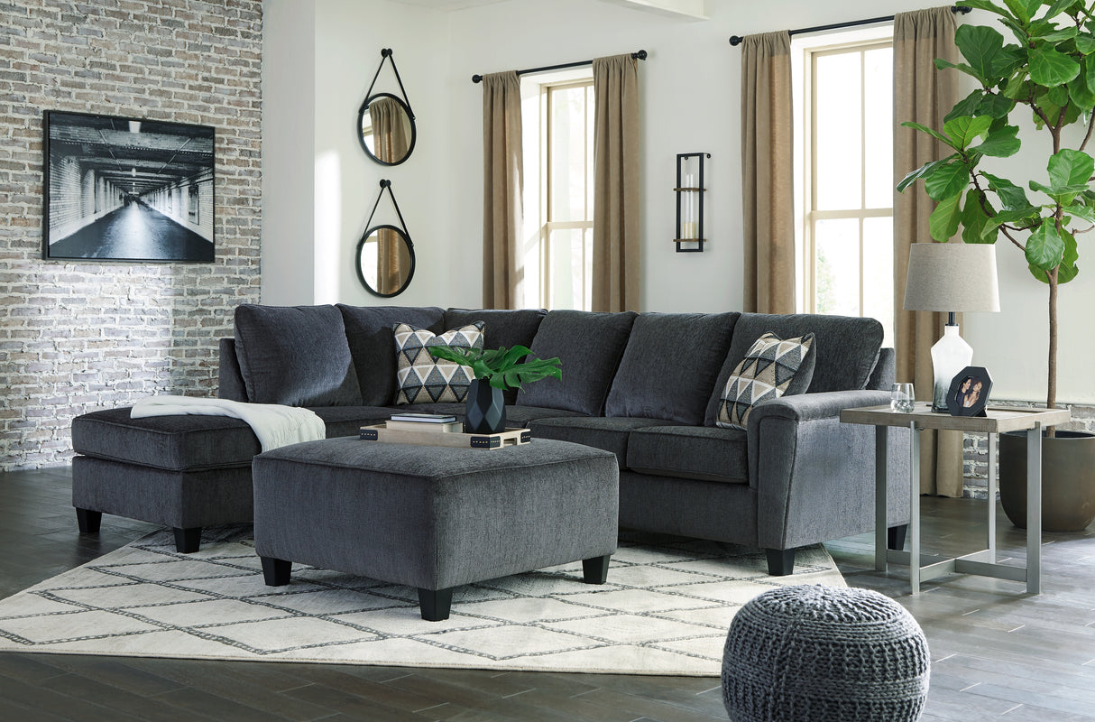 Abinger 3-Piece Sectional with Ottoman (Left-Arm Facing Corner Chaise, Right-Arm Facing Sofa Sleeper, Oversized Accent Ottoman)