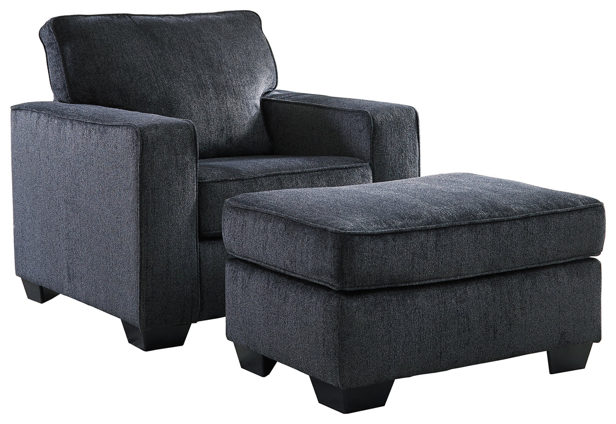 Altari 2-Piece Chair and Ottoman (Ottoman, Chair)