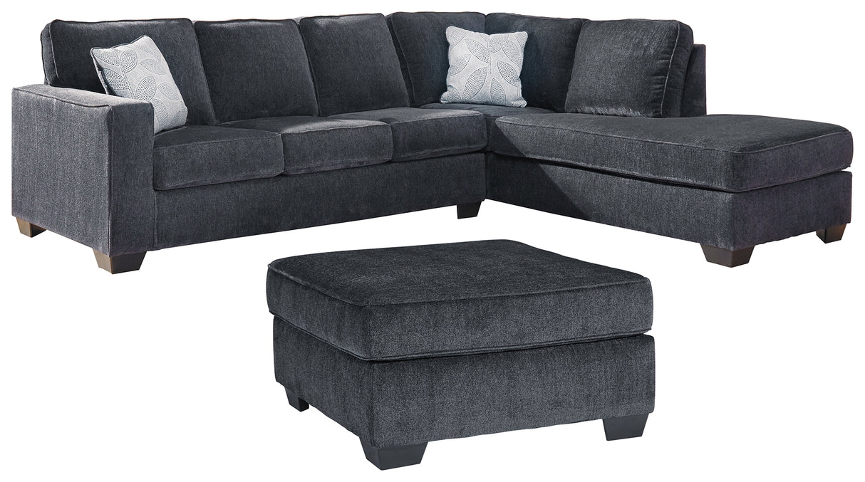 Altari 3-Piece Sleeper Sectional with Ottoman (Oversized Accent Ottoman, Left-Arm Facing Full Sofa Sleeper, Right-Arm Facing Corner Chaise)