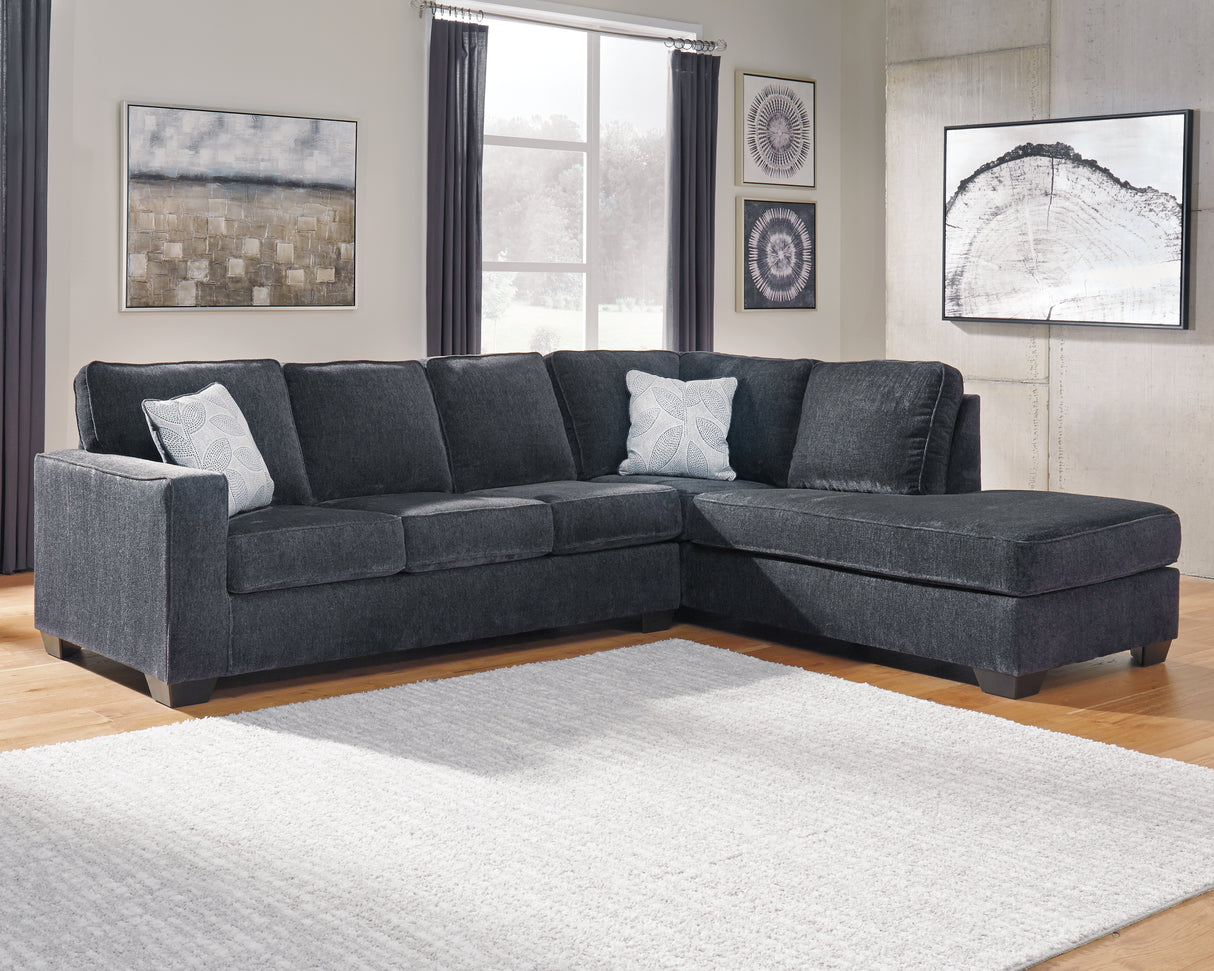 Altari 2-Piece Sectional with Chaise (Color: Slate)
