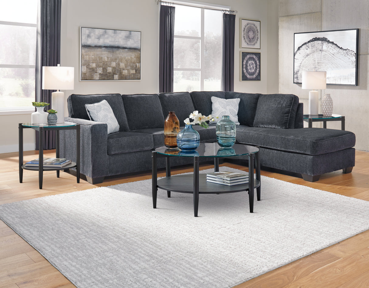 Altari 2-Piece Sectional with Chaise (Color: Slate)