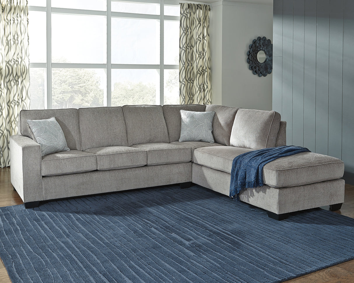 Altari 2-Piece Sectional with Chaise (Color: Alloy)