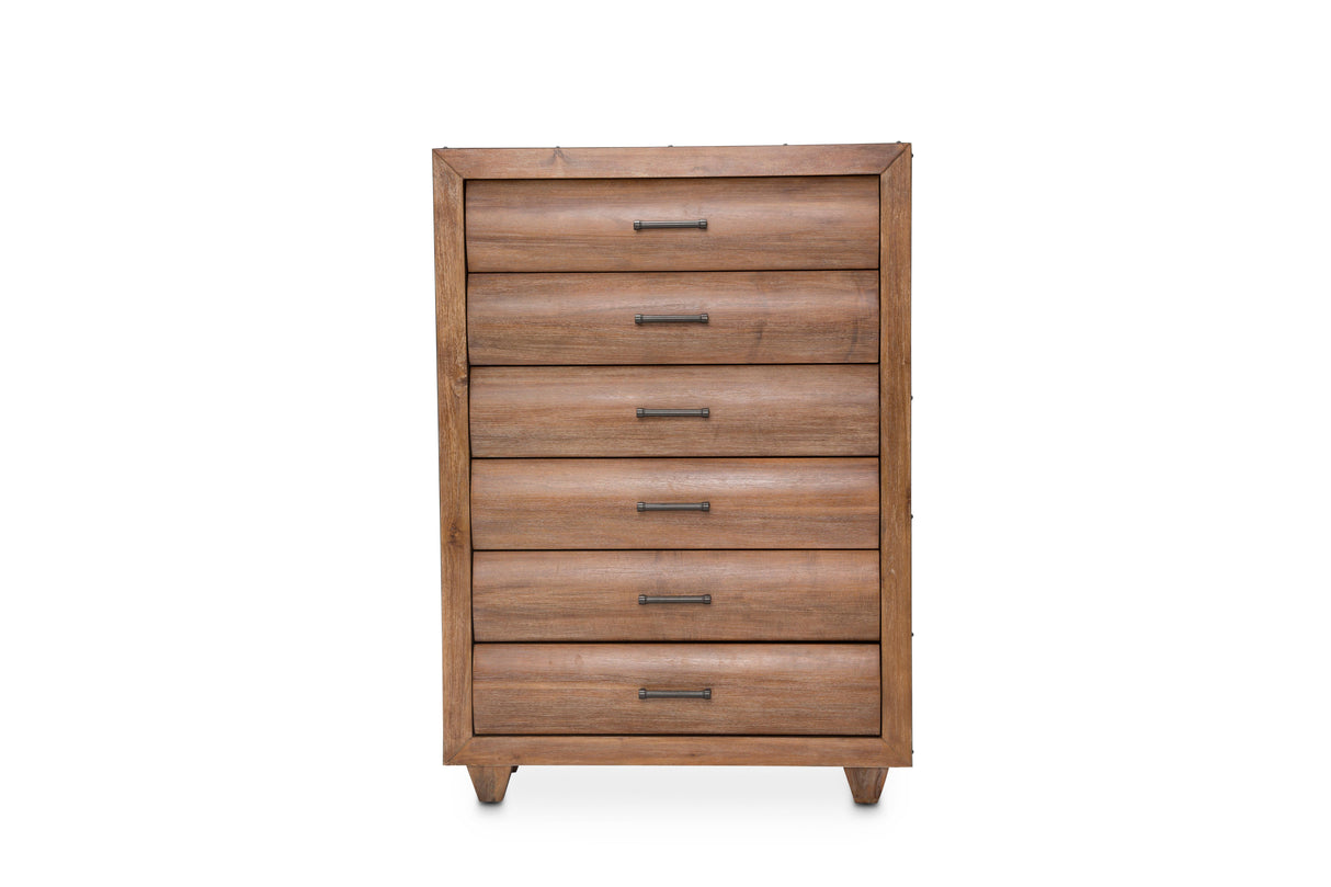 Brooklyn Walk - 6-Drawer Chest - Burnt Umber