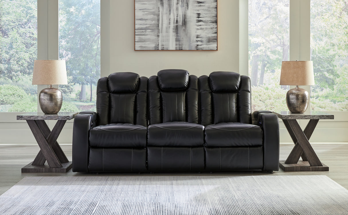 Caveman Den 3-Piece Sofa, Loveseat and Recliner (Power Reclining Sofa, Power Reclining Loveseat with Console, Power Recliner)