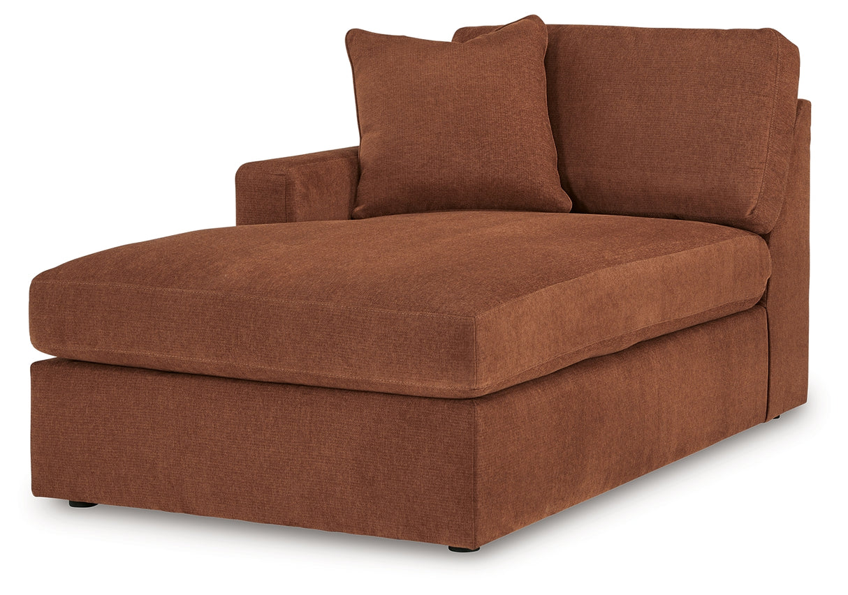 Modmax 5-Piece Sectional with Chaise (Color: Spice, Sectional Orientation: Left Arm Facing)