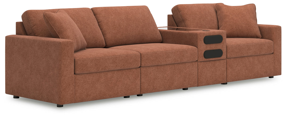 Modmax 4-Piece Sectional (Color: Spice)