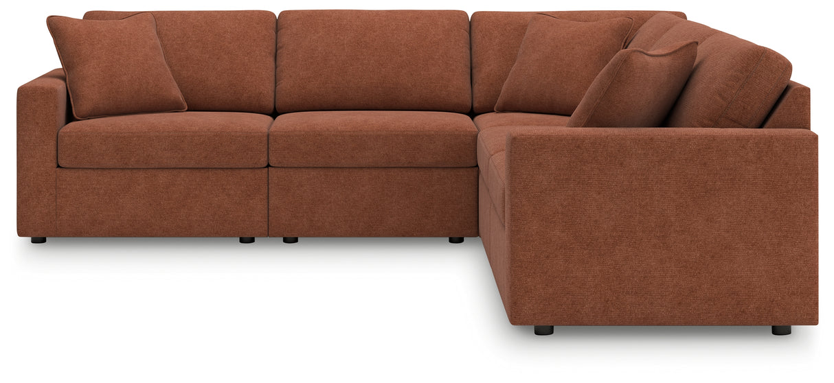 Modmax 5-Piece Sectional (Color: Spice)