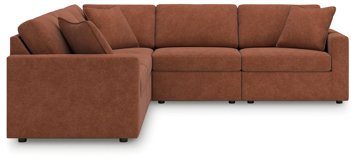 Modmax 5-Piece Sectional (Color: Spice)
