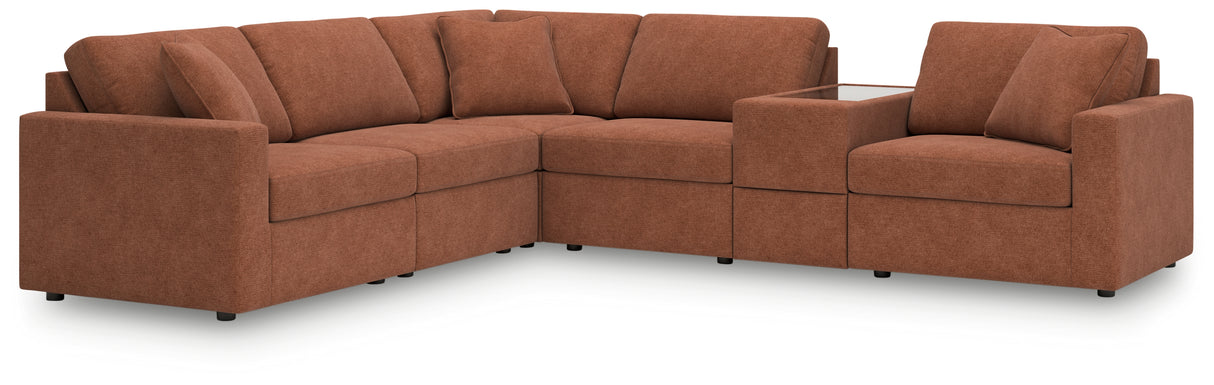 Modmax 6-Piece Sectional (Color: Spice)