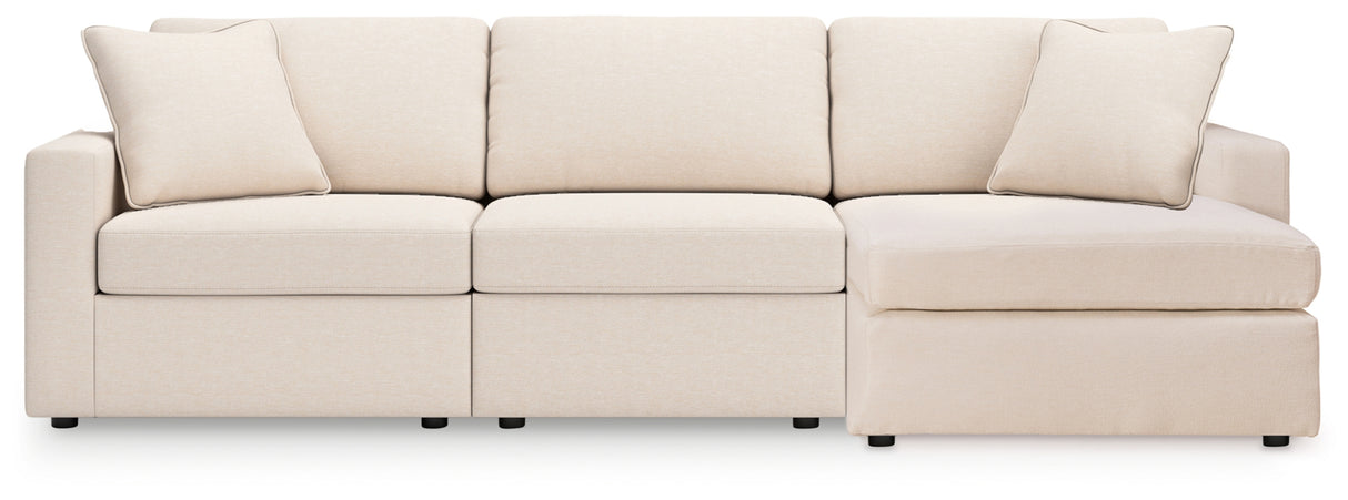 Modmax 3-Piece Sectional with Chaise (Color: Oyster, Sectional Orientation: Right Arm Facing)