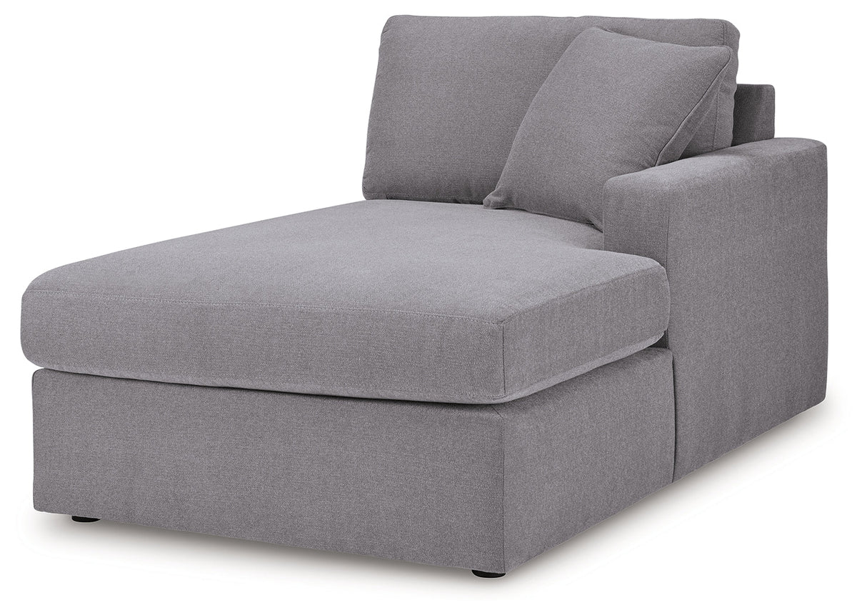 Modmax 5-Piece Sectional with Chaise (Color: Granite, Sectional Orientation: Right Arm Facing)