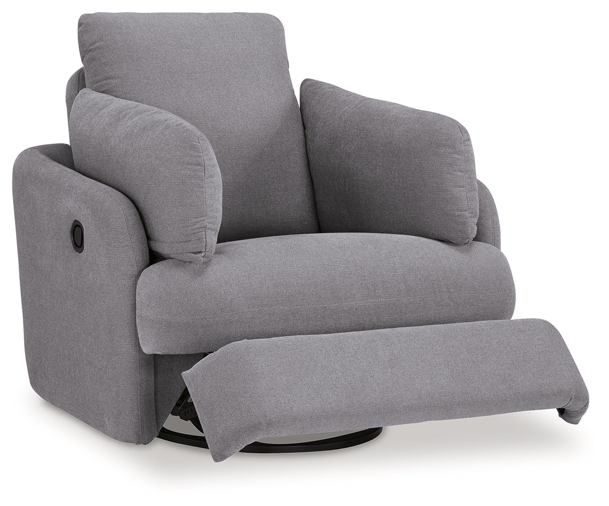 Modmax Swivel Glider Recliner (Color: Granite)