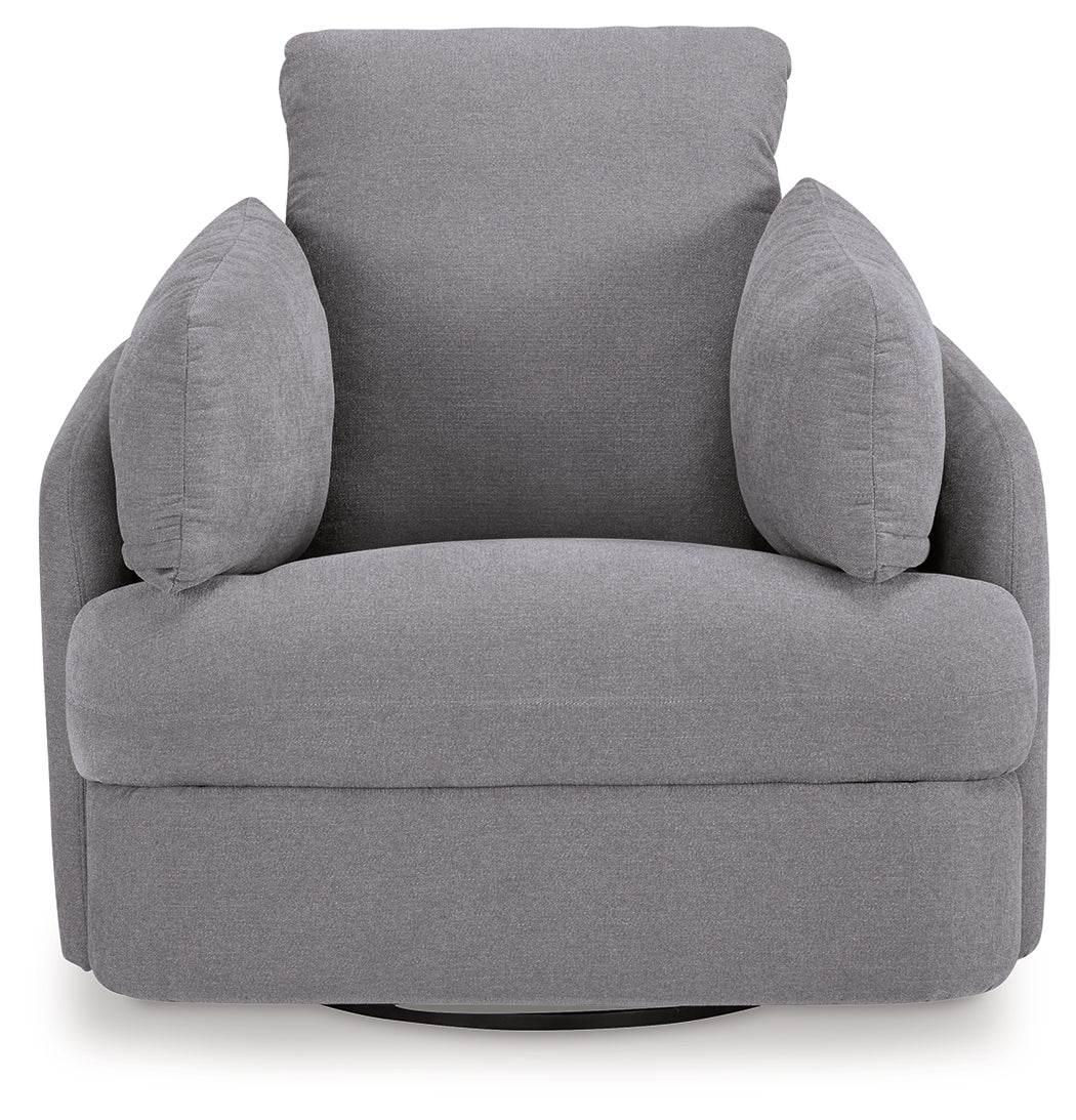 Modmax Swivel Glider Recliner (Color: Granite)