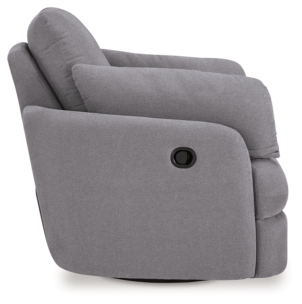 Modmax Swivel Glider Recliner (Color: Granite)