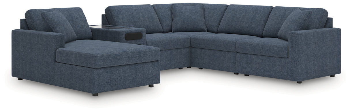 Modmax 6-Piece Sectional with Audio System and Chaise (Color: Ink, Sectional Orientation: Left Arm Facing)