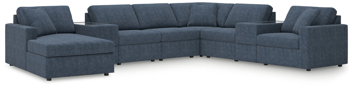 Modmax 8-Piece Sectional with Chaise (Color: Ink, Sectional Orientation: Left Arm Facing)