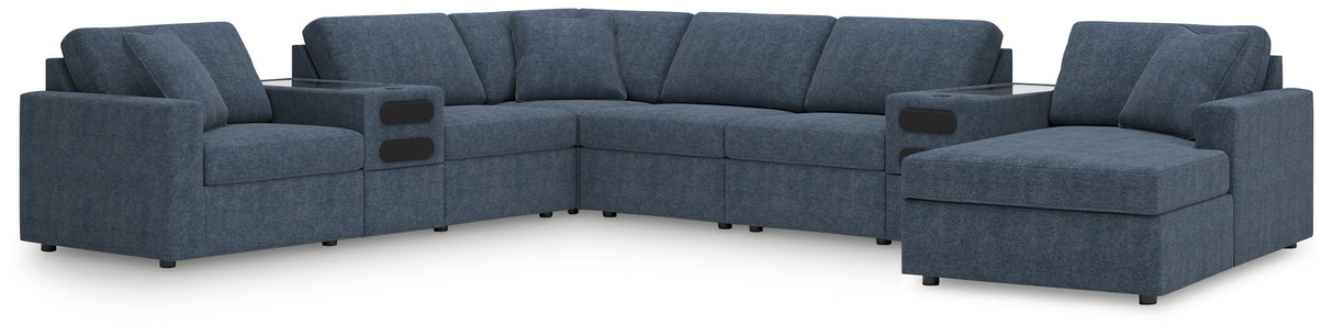 Modmax 8-Piece Sectional with Audio System and Chaise (Color: Ink, Sectional Orientation: Right Arm Facing)