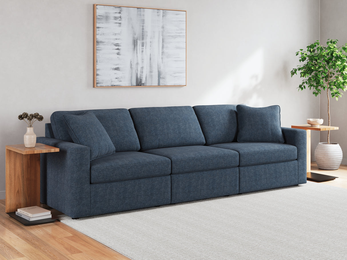 Modmax 4-Piece Sectional with Ottoman (Armless Chair, Left-Arm Facing Corner Chair, Right-Arm Facing Corner Chair, Oversized Accent Ottoman)