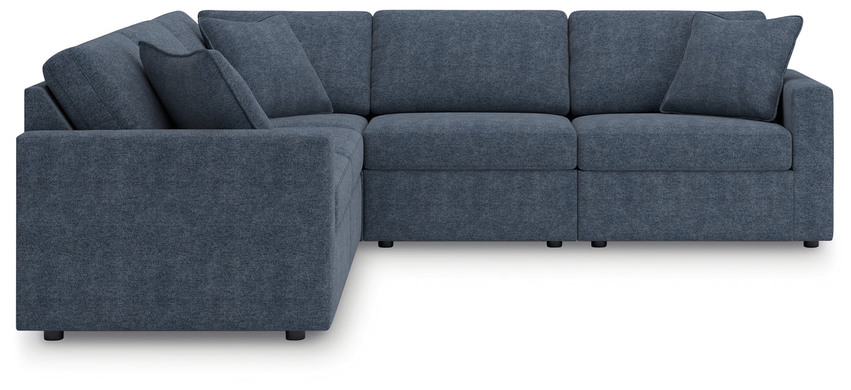 Modmax 6-Piece Sectional with Ottoman (Armless Chair, Armless Chair, Left-Arm Facing Corner Chair, Right-Arm Facing Corner Chair, Wedge, Oversized Accent Ottoman)