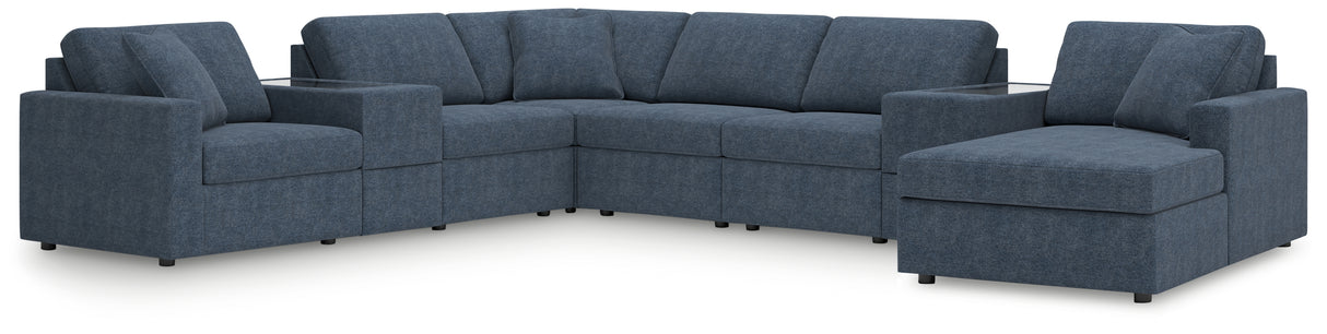 Modmax 8-Piece Sectional with Chaise (Color: Ink, Sectional Orientation: Right Arm Facing)