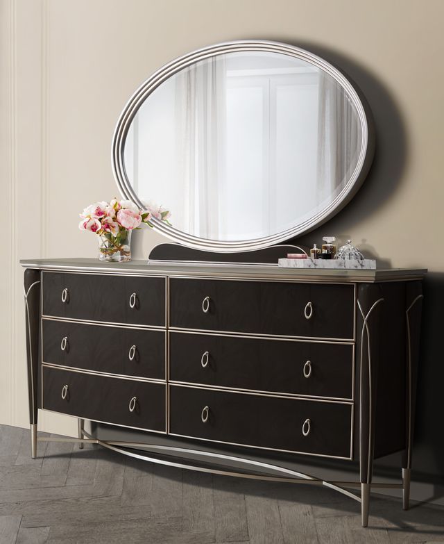 Villa Cherie - Dresser & Mirror - Hazelnut